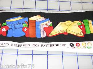 LORALIE cool school BORDER COTTON FABRIC SOLD BY THE SECTION APPROX 23 
