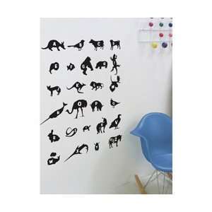  blik Black Alphabet Zoo Re Stik Wall Stickers: Kitchen 