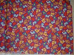 CLIFFORD RED DOG CATS BIRDS 100% COTTON QUILT FABRIC FROM QUILTING 