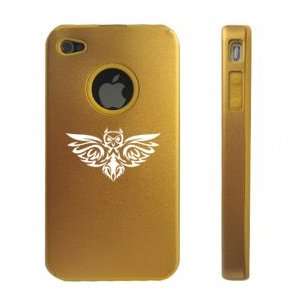   Aluminum & Silicone Case Cover Tribal Owl: Cell Phones & Accessories