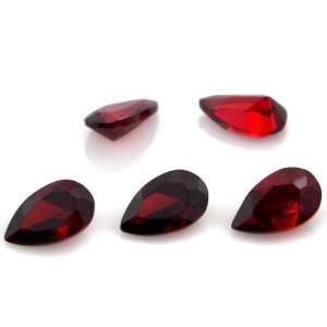   cut 3*5mm 25pcs Red Garnet Cubic Zirconia Loose CZ Stone Lot: Jewelry