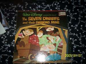 1967 Disney The Seven Dwarfs and their Diamond Mine LP  