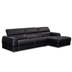  Diamond Sofa Chicago Right Facing Chaise Sectional (Black 