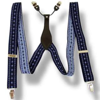 Mens Adjustable Clip on Leather suspenders braces BD108  