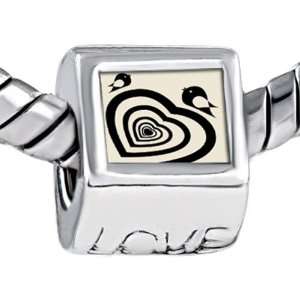   Engraved Love Beads Gift Fits Pandora Charm Bracelet: Pugster: Jewelry