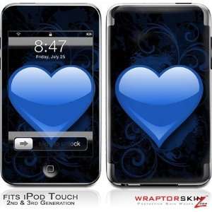   Screen Protector Kit   Glass Heart Grunge Blue: MP3 Players