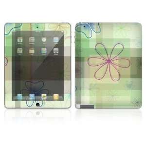  Line Flower Decorative Skin Decal Sticker for Apple iPad 2 / iPad 