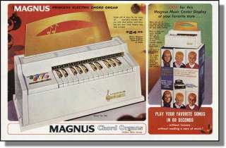 1966 Magnus Princess Electric Chord Organ   Xmas Toy Ad  