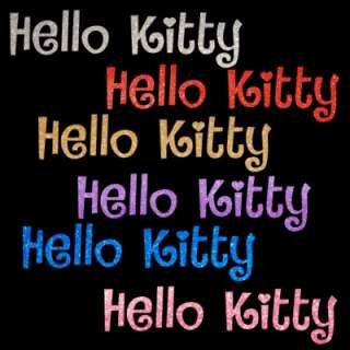 Hello Kitty Lettering Text 4 x 16 inches Window Decals  