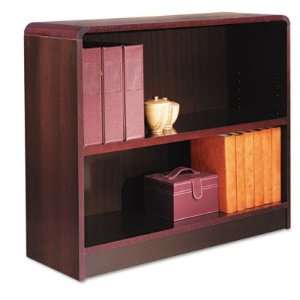  Radius Corner Bookcase   Finished Back, Wood Veneer, 2 