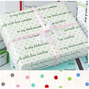  Name Maker Personalized Gift Wrap   Create Your Own Polka 
