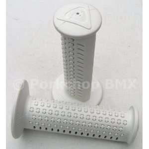  AME CAM Old School BMX Bicycle Grips   WHITE Sports 