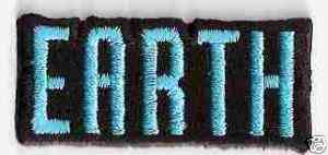 Terran Terra Earth Text Sign embroidery applique patch  