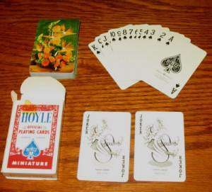 Hoyle Bird of Paridise Bouquet Tiny Playing Card Deck  