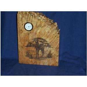  Maple Burl Clock   Foal