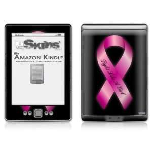  Kindle 4 Skin   Fight Like a Girl Breast Cancer Pink Ribbon on 
