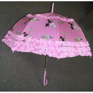  French Pink POODLE dog breed UMBRELLA parasol Decor 