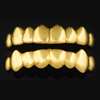   White Gold Plated Hip Hop Grillz Removable Teeth Grills Set  