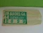 Vintage BUFORD GA Georgia 1964 Sticker PARKING DECAL, U