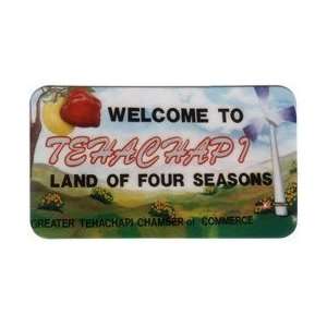 Collectible Phone Card Welcome To Tehachapi Chamber of Commerce Land 