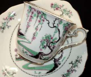Standard HM QUEEN BLOSSOM HP TUDOR Simply Tea cup and saucer  
