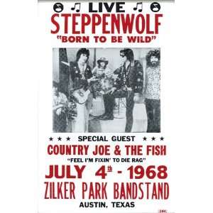  Steppenwolf Born to Be Wild 1968 14 X 22 Vintage Style 