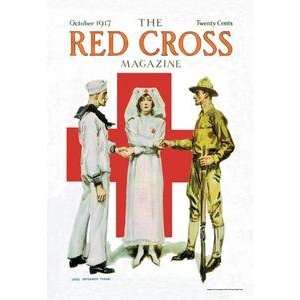 Paper poster printed on 12 x 18 stock. Red Cross Magazine, October 