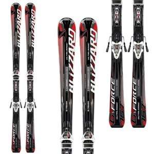 Blizzard 2012 G Force Ultrasonic Power 167 Skis with IQ Power 11 