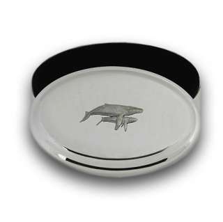 Humpback Whale Silver Jewelry Storage Trinket Box New  