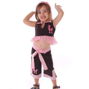 Carters Baby Girl Fleece Black Polka Dot Vest Shirt Pink Pants Set