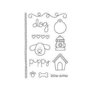  Clear Stamps   Bow Wow Set Arts, Crafts & Sewing