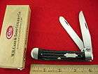 Case Knife USA Mini Trapper Yellow Handle Icthus Shield  