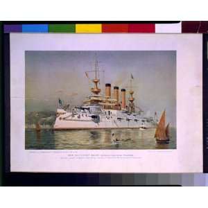  Battleship Maine, Cramp Works, Philadelphia 1900,PA