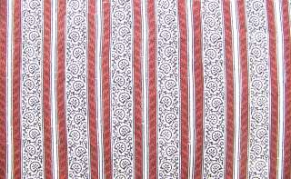 Hand Block Print, Cotton Fabric. Natural Dyes. 2½ Yards  