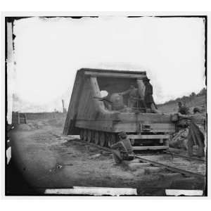   War Reprint Petersburg, Va. Railroad gun and crew: Home & Kitchen