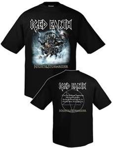 Iced Earth Stormrider Cover Shirt SM, MD, LG, XL New  