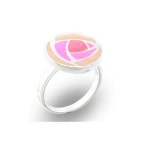 Womens Young Line Multicolor Epoxy Ring, Size 5 10 Sterling Silver 