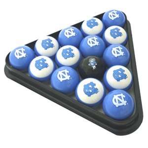  North Carolina Tar Heels Billiard Pool Ball Set: Sports 