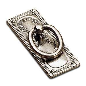   solid brass 3 13/16 long engraved ring pull in f: Home Improvement