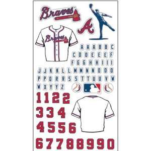  MLB Atlanta Braves Baseball Stickers: Arts, Crafts 