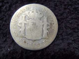 Spain España 1 Peseta 1902 Coin Coins GREAT COIN  