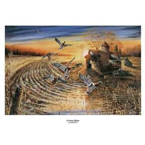   Evening Refuge Signed and Numberd Mallard farm Print 