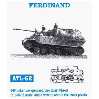  Ferdinand Tank Track Link Set (240 Links) 1 35 Fruilmodel 