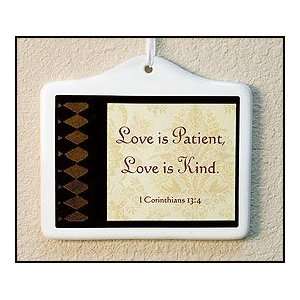  Love is Patient Inspirational Wall Plaque: Everything Else