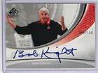 05 06 Sp Game Used Significance Bob Knight auto autograph #D009/100 