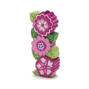  Mariella Stacked Flowers Vase 3 Bright Pink Flowers