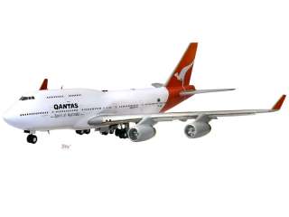Boeing 747 400 Qantas Gear & Flaps Down Airplane Model  