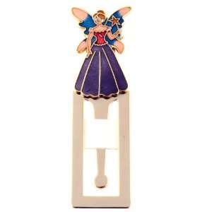  High Quality Gold Tone Bookmark   White Fairy: Jewelry