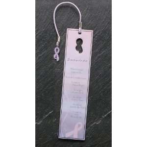   Cancer Survivor Bookmarks with Pink Ribbon Charms: Home & Kitchen