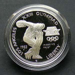 1983 S Los Angeles Olympics Commemorative Silver Dollar   Proof (Coin 